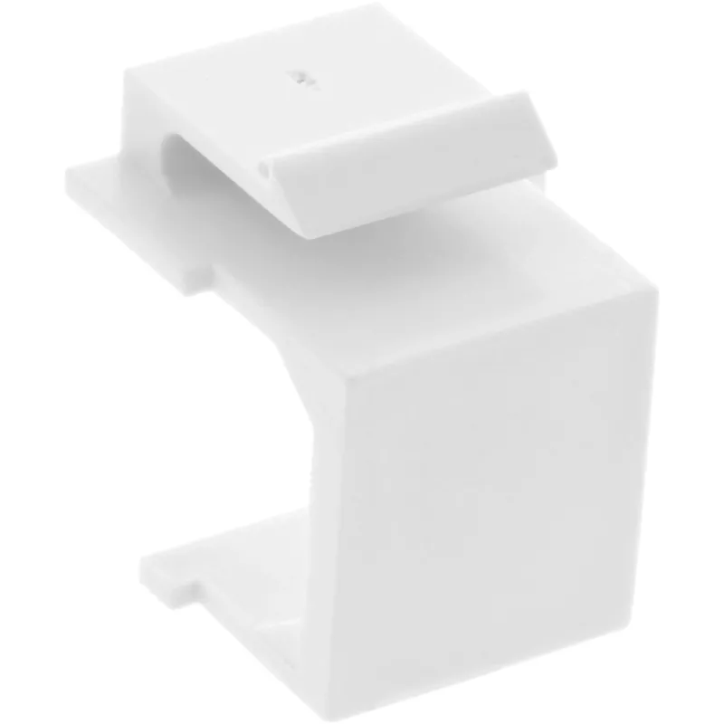 InLine Tapa ciega keystone SNAP-In para ranura de módulo, blanca, 10 uds.