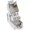 InLine Conector hembra RJ45 keystone, apantallado, Cat.6A, azul, pack de 8