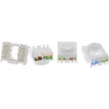 InLine Conector hembra RJ45 keystone, apantallado, Cat.6A, verde, pack de 8