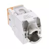 InLine Conector hembra RJ45 keystone, apantallado, Cat.6A, naranja, pack de 8