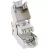 InLine Conector hembra RJ45 keystone, apantallado, Cat.6A, naranja, pack de 8