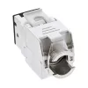 InLine Conector hembra RJ45 keystone, apantallado, Cat.6A, negro, pack de 8