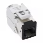 InLine Conector hembra RJ45 keystone, apantallado, Cat.6A, negro, pack de 8