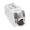 InLine Conector hembra RJ45 keystone, apantallado, Cat.6A, blanco, pack de 8