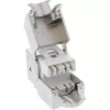 InLine Conector hembra RJ45 keystone, apantallado, Cat.6A, blanco, pack de 8