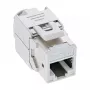 InLine Conector hembra RJ45 keystone, apantallado, Cat.6A, blanco, pack de 8