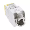 InLine Conector hembra RJ45 keystone, apantallado, Cat.6A, amarillo, pack de 8