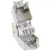 InLine Conector hembra RJ45 keystone, apantallado, Cat.6A, amarillo, pack de 8