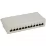 InLine Patch Panel Cat.6 12 puertos montaje en mesa/pared gris claro RAL7035