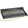 InLine Patch Panel Cat.6 12 puertos montaje en mesa/pared negro RAL9005