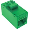 InLine Conector hembra RJ45 keystone, no apantallado, Cat.6A, pack de 8, verde