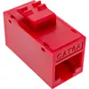 InLine Conector hembra RJ45 keystone, no apantallado, Cat.6A, pack de 8, rojo