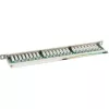 InLine Patch Panel Cat.6 24 puertos 19 pulgadas 0,5U gris claro RAL7035
