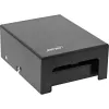 InLine Caja de consolidación de sobremesa 4x keystone RJ45, metal, negro RAL9005