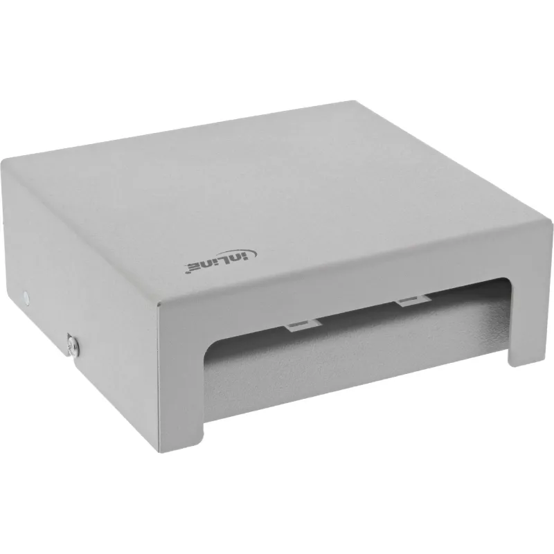 InLine Caja de consolidación de sobremesa 6x keystone RJ45, metal, RAL7035