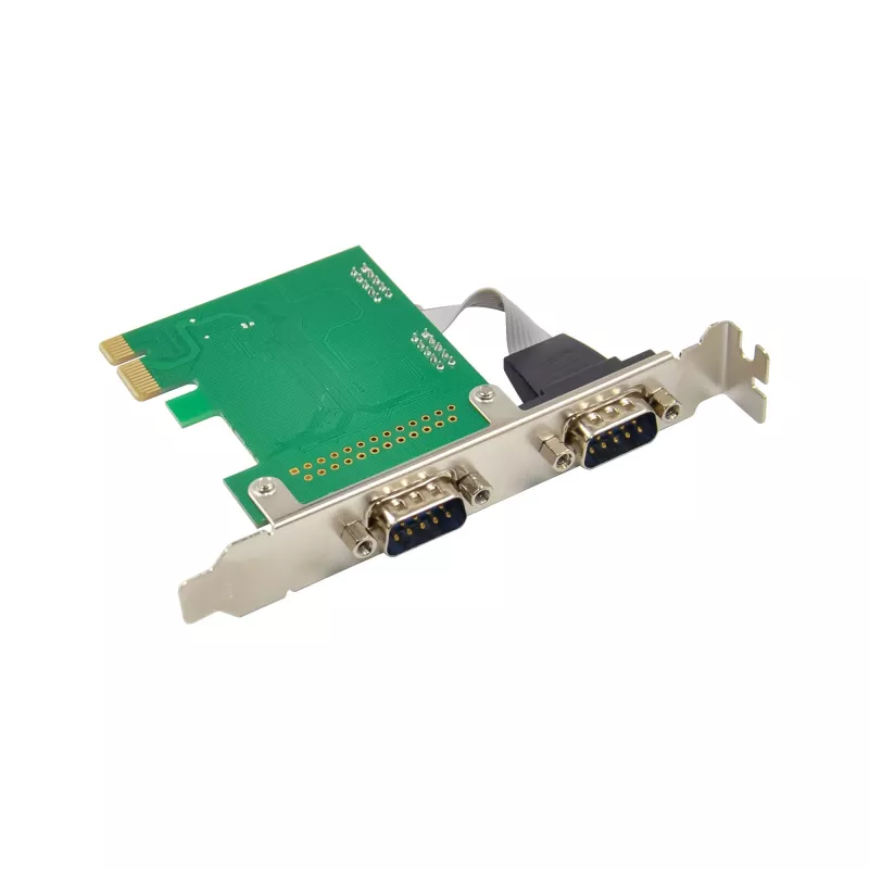 InLine Tarjeta de interfaz 2x serie 9 pines PCIe PCI-Express macho