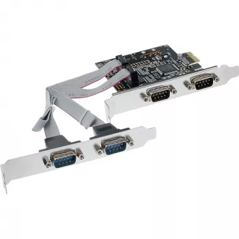 InLine Tarjeta de interfaz 4 puertos serie 9 pines PCIe PCI-Express 76623C