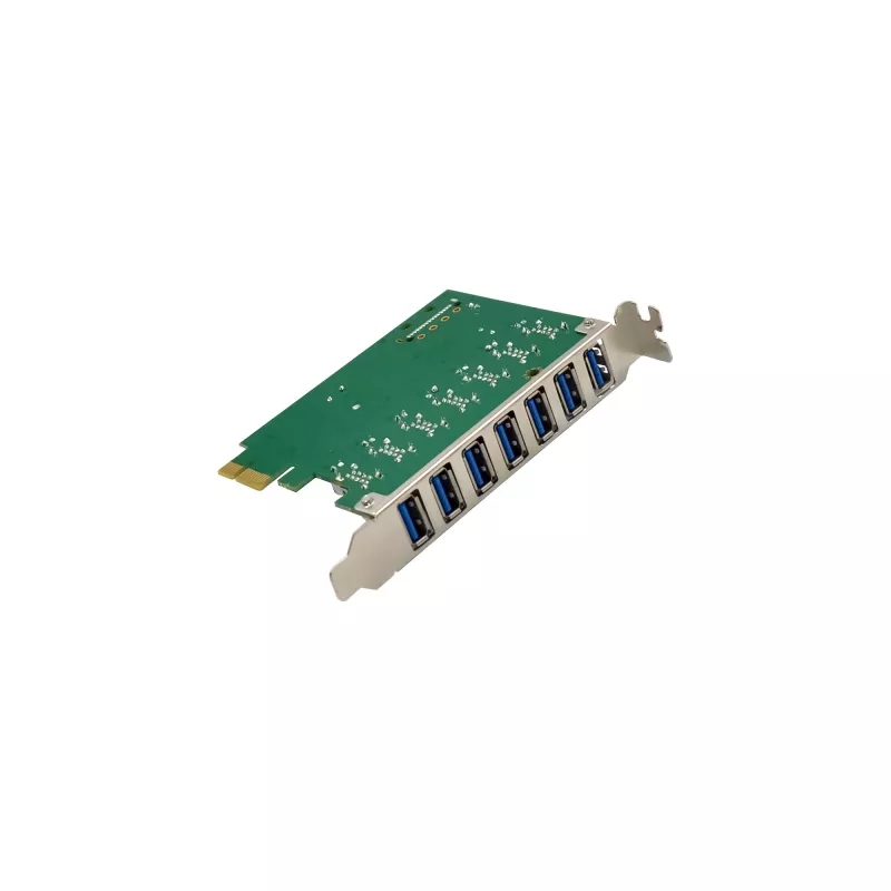 InLine Controlador host USB-A 3.2 Gen.1 7 puertos PCIe, alimentación SATA