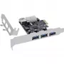 InLine 76662D tarjeta de interfaz/adaptador interno Molex 4 pines, USB 3.2 Gen 1 (3.1 Gen 1)