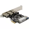 InLine 76662D tarjeta de interfaz/adaptador interno Molex 4 pines, USB 3.2 Gen 1 (3.1 Gen 1)