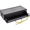 InLine panel de parcheo Cat.6A montaje de mesa/pared 8 puertos negro RAL9005