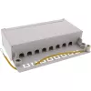 InLine panel de parcheo Cat.6A montaje de mesa/pared 8 puertos gris claro RAL7035