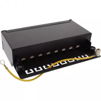 InLine panel de parcheo Cat.6A montaje de mesa/pared 8 puertos negro RAL9005