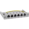 InLine patch panel Cat.6A 0,5HE 6 puertos, sobremesa/pared/raíl, gris con protección antipolvo