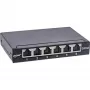 InLine panel de parcheo Cat.6A 0,5U 6 puertos, mesa/pared/raíl, negro con protección antipolvo