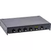 InLine panel de parcheo Cat.6A 0,5U 6 puertos, mesa/pared/raíl, negro con protección antipolvo