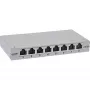 InLine patch panel Cat.6A 0,5HE 8 puertos, sobremesa/pared/raíl, gris, protección antipolvo