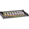 InLine panel de parcheo Cat.6A 0,5U 8 puertos, mesa/pared/raíl, negro, protección antipolvo