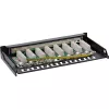 InLine patch panel Cat.6A 0,5HE 8 puertos, montaje sobremesa/pared negro RAL9005