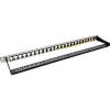 Panel de parcheo ciego 19 pulgadas InLine 76824C 24 puertos para keystones RJ45 0,5U negro