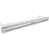 InLine panel de parcheo vacío con extracción 19 pulgadas 24 puertos 1U gris claro