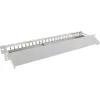 InLine panel de parcheo vacío con extracción 19 pulgadas 24 puertos 1U gris claro
