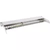 InLine panel de parcheo vacío con extracción 19 pulgadas 24 puertos 1U gris claro