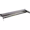 InLine panel de parcheo vacío extraíble 19 pulgadas 24 puertos 1U negro
