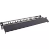 InLine panel de parcheo vacío extraíble 19 pulgadas 24 puertos 1U negro