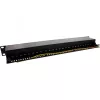 InLine panel de parcheo 19 pulgadas Cat.6A 24 puertos 1U negro RAL 9005