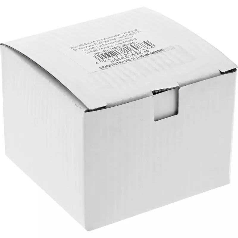 InLine toma empotrable Cat.6A 2x RJ45 blanca RAL9010