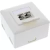 InLine toma de conexión de pared Cat.6A de superficie o empotrable 2x conector hembra RJ45 76842S