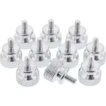 InLine tornillos moleteados para carcasa, aluminio, plateado, 10 uds.