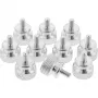 InLine tornillos moleteados para carcasa, aluminio, plateado, 10 uds.