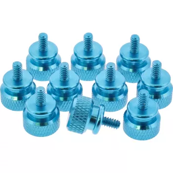 Tornillos moleteados para carcasa InLine 77770B azul aluminio 10 uds.