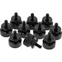 InLine tornillos moleteados para carcasa, aluminio, negro, 10 uds.