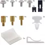 InLine set de tornillos con jumpers, clips adhesivos, separadores, clips para cables, 63 uds., InLine 77778