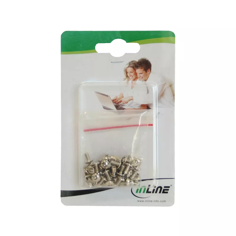 InLine set de tornillos para discos duros de 3,5 pulgadas, 50 uds.