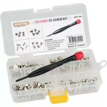 Set de tornillos con destornillador InLine 77785 201 piezas