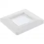 Marco de pared con pasacables de cepillo InLine 78501 para TV, plástico, blanco RAL9010, 80×80 mm